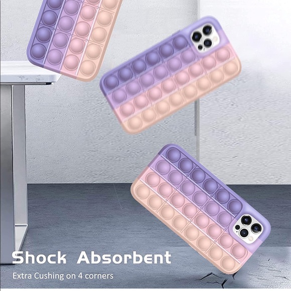 Fidget Toy IPHONE 12 Case Purple Size 6.1” - Picture 4 of 9